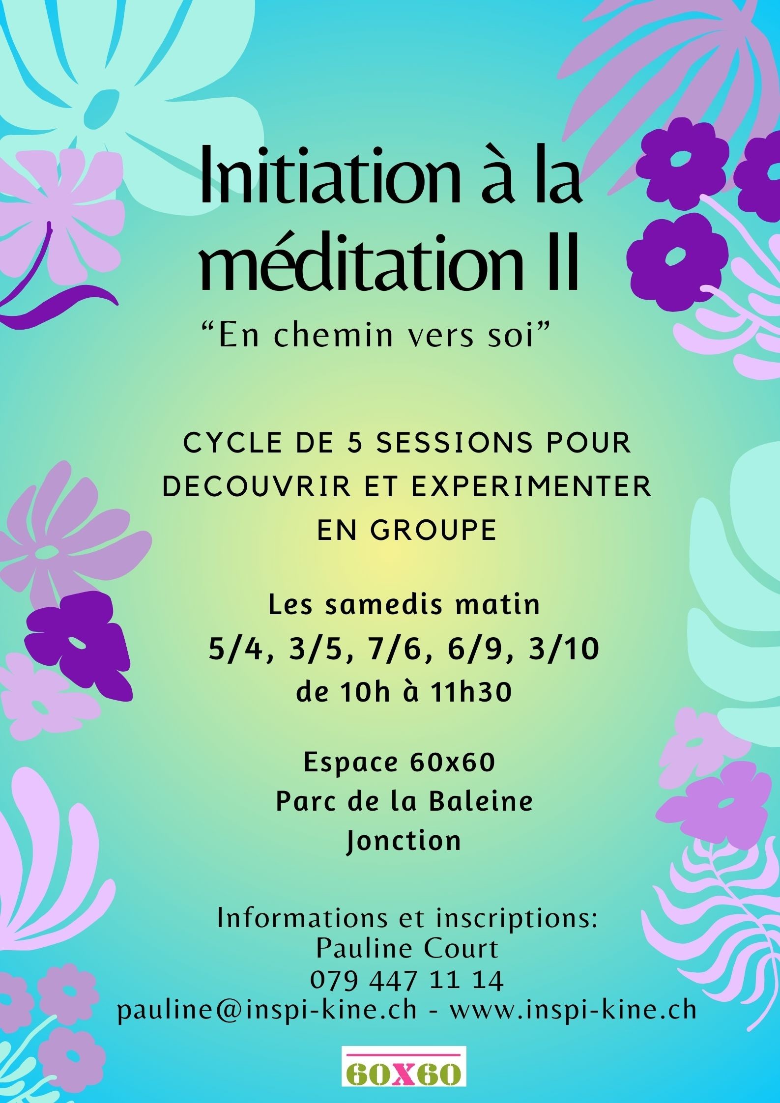 Affiche méditation à la Baleine